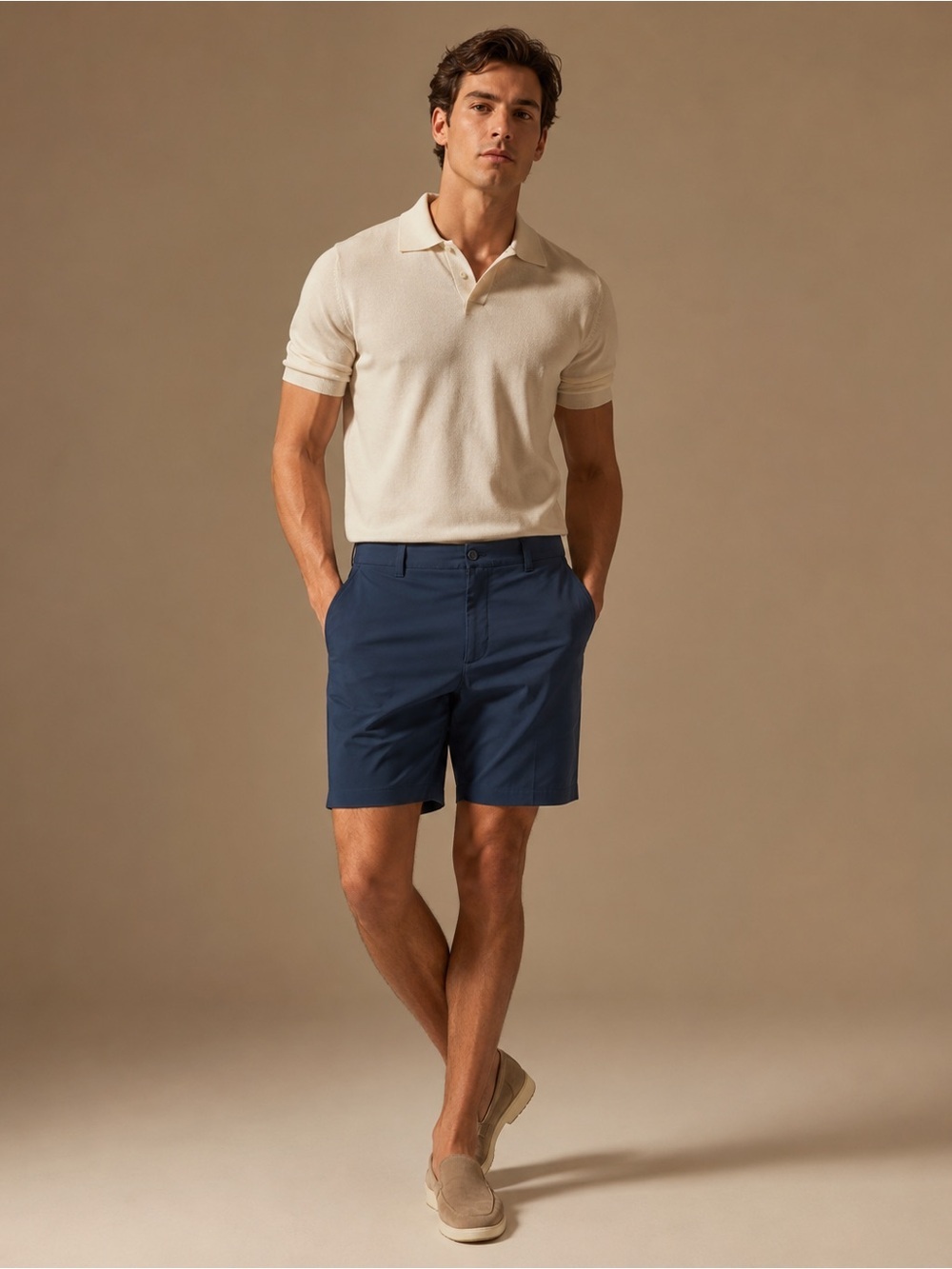 Under Armour Navy Flat-Front Men's Shorts